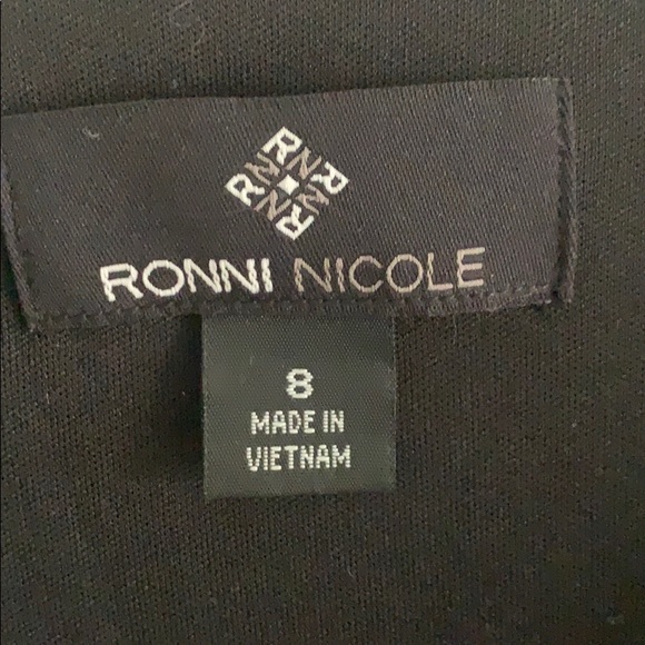 Draped Little Black Party Dress - Picture 4 of 4